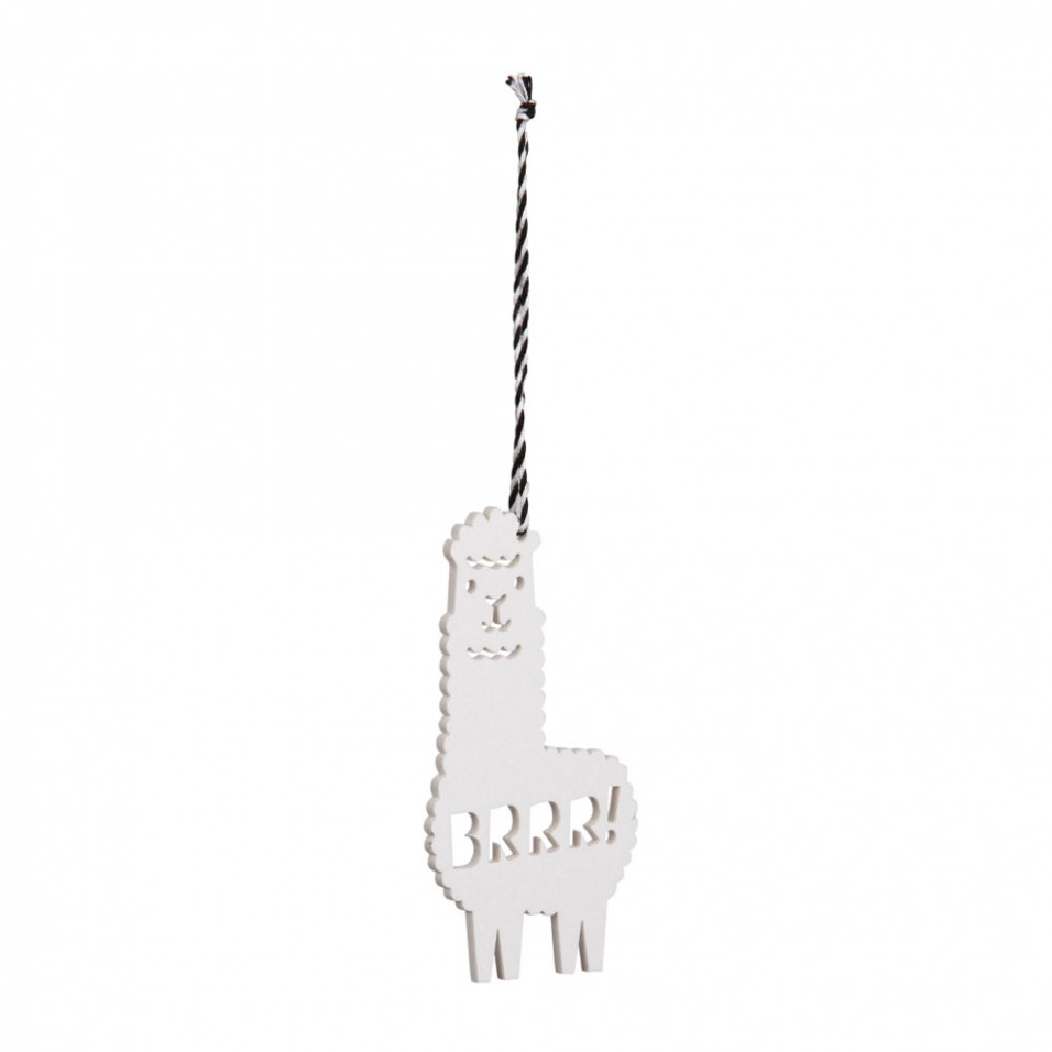 paperchase acrylic llama decoration