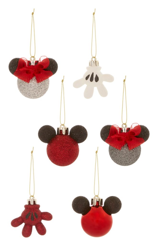 primark mickey and minnie mouse baubles