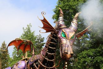 animated dragon from disneyland paris parade